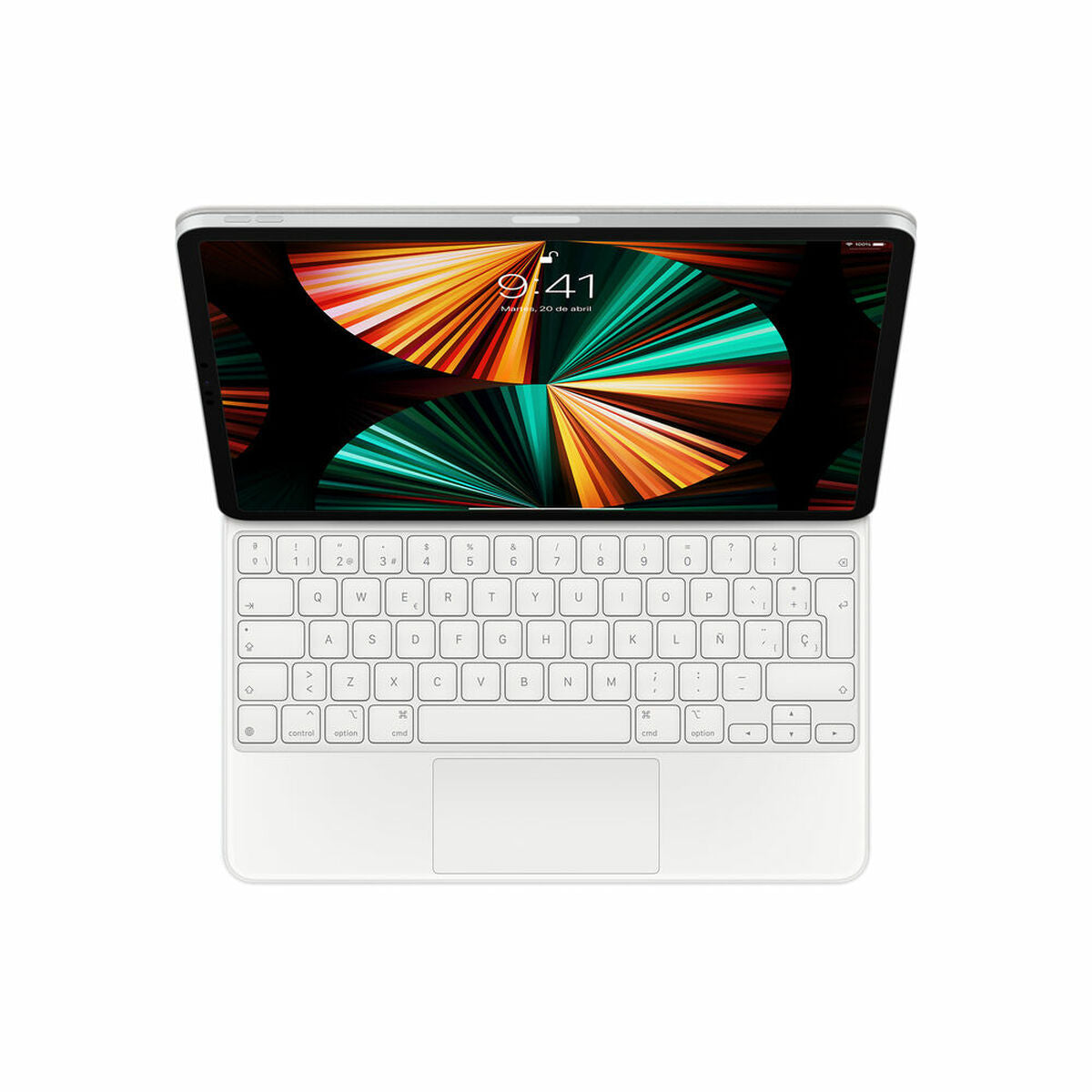Keyboard Apple ipad Pro 12.9 White Spanish Qwerty
