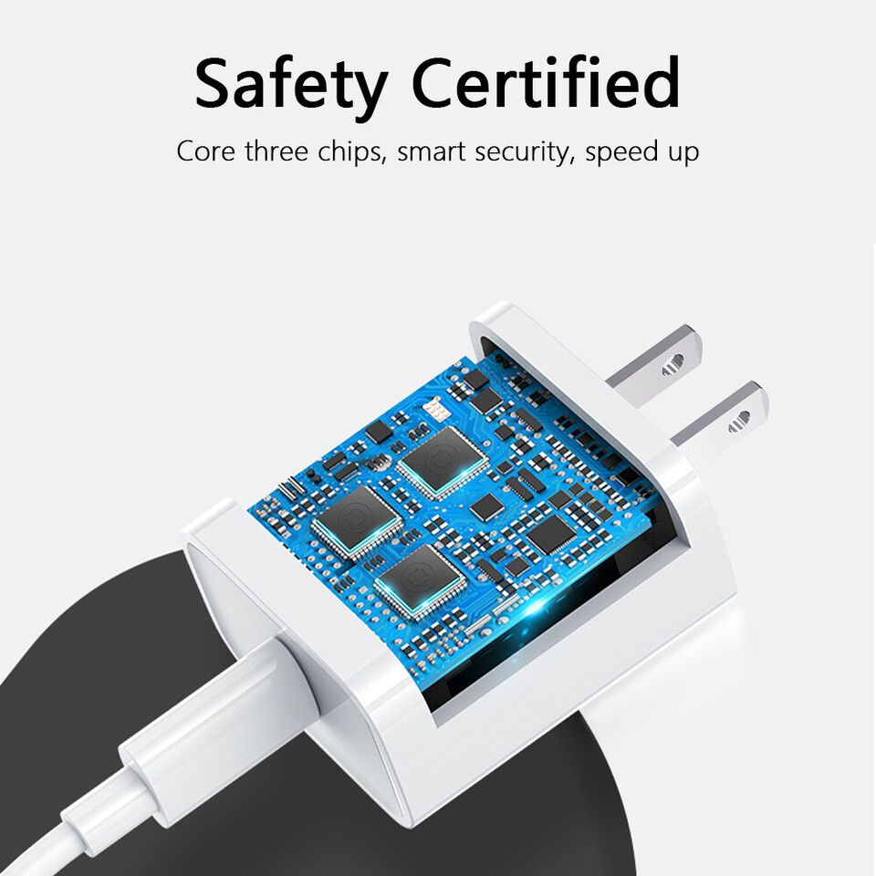 20W USB C Super Fast Charger PD To Type C Cable For iPhone 15 iPad