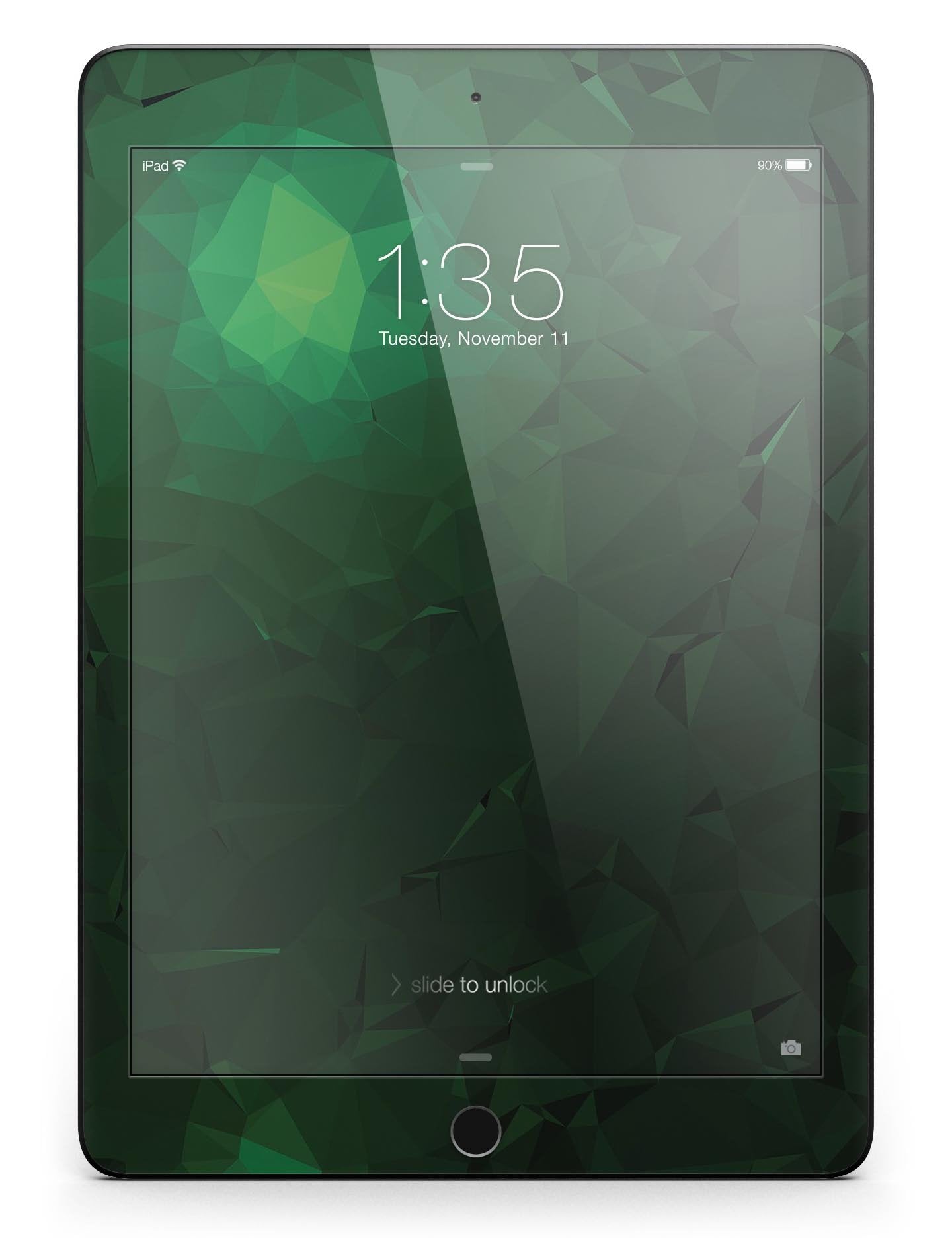 Abstract Green Geometric Shapes Full Body Skin for the iPad Pro (12.9"