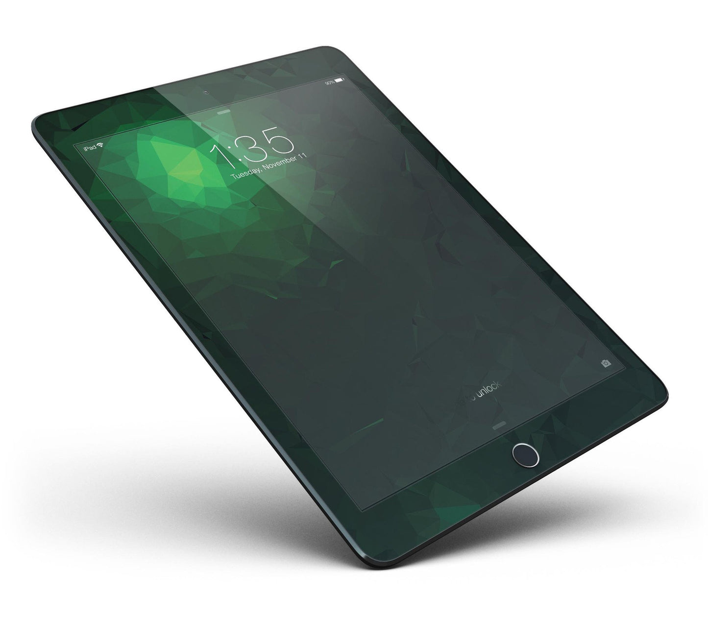 Abstract Green Geometric Shapes Full Body Skin for the iPad Pro (12.9"