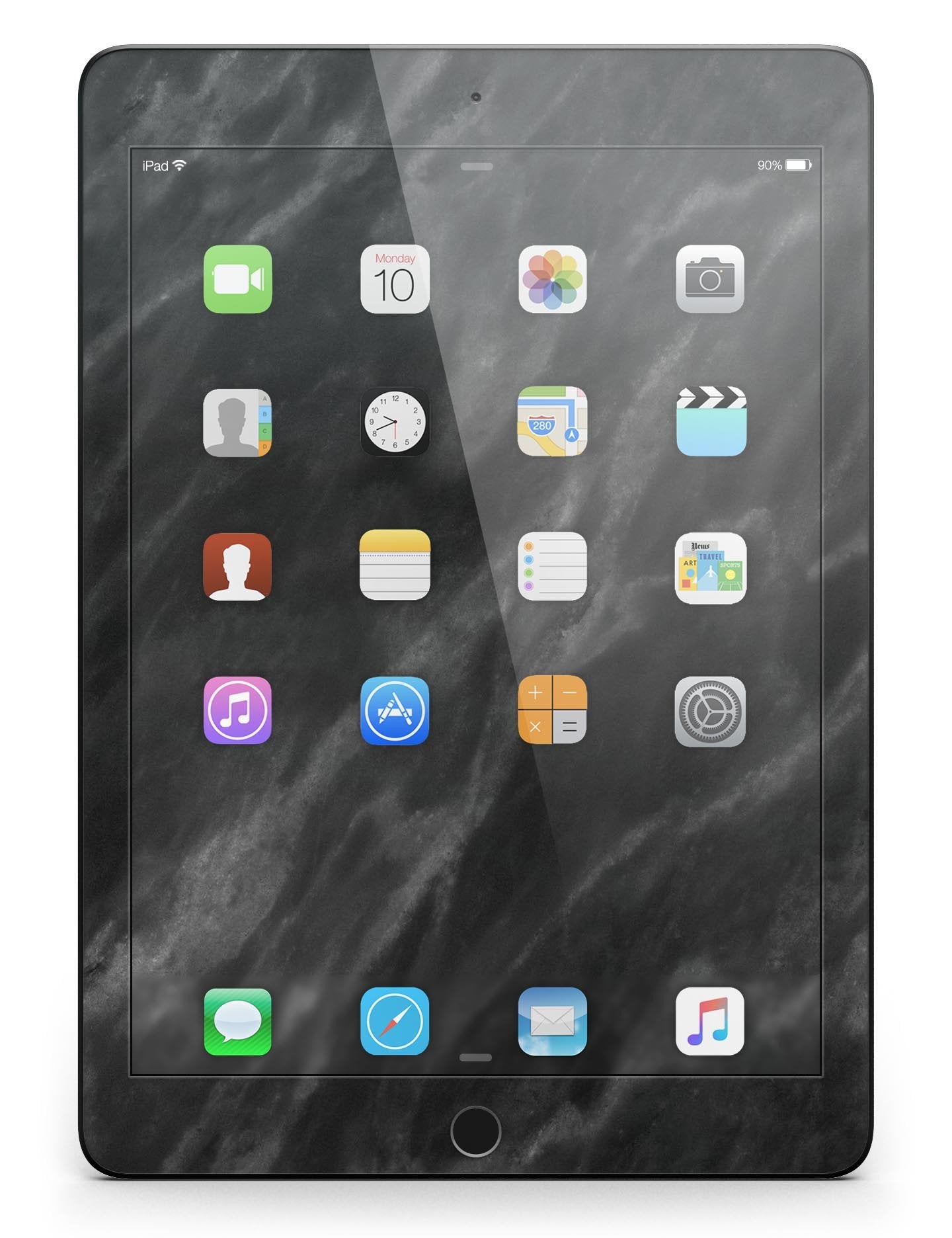 Black Marble Surface Full Body Skin for the iPad Pro (12.9" or 9.7"