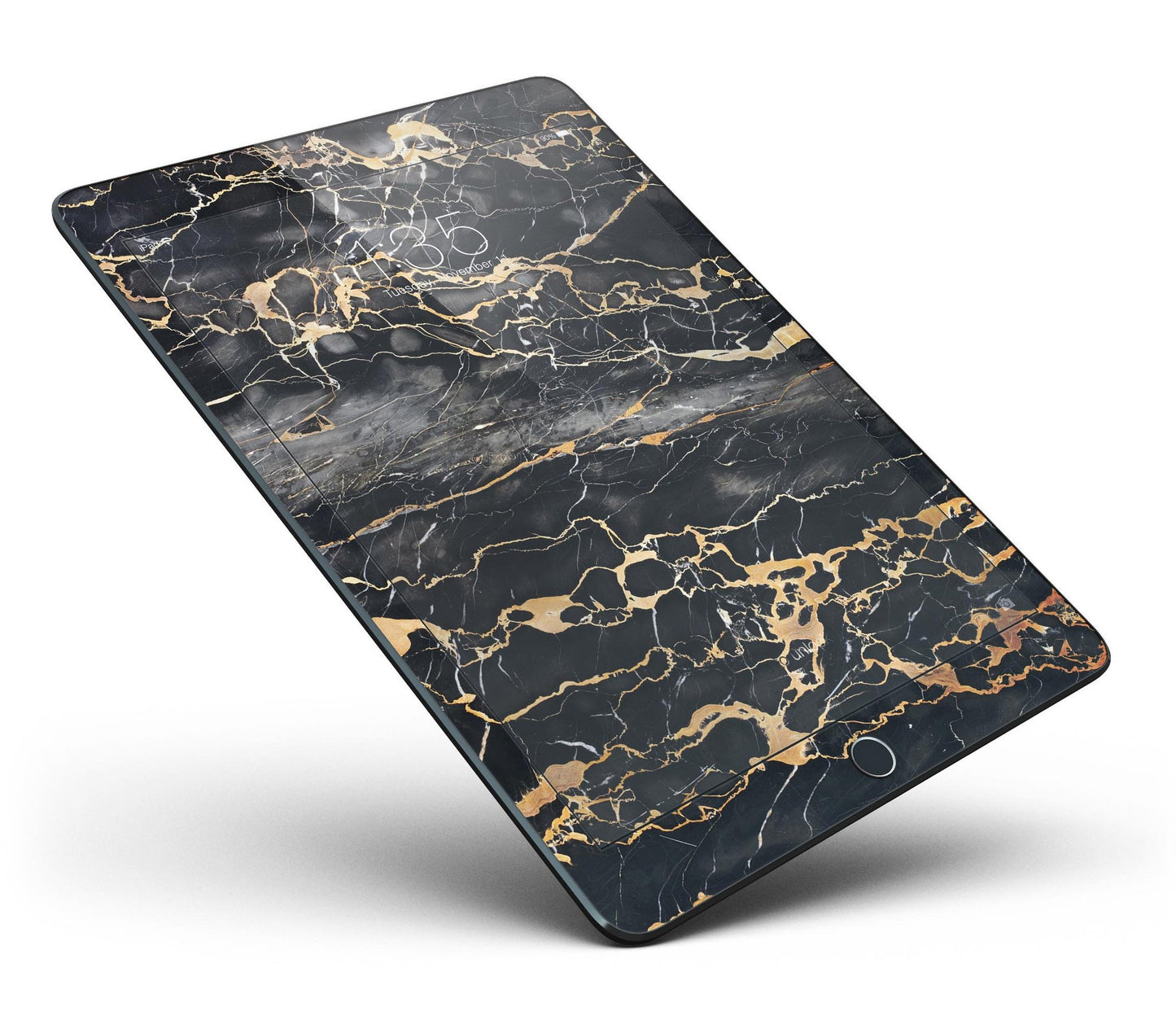 Black and Gold Marble Surface Full Body Skin for the iPad Pro (12.9"