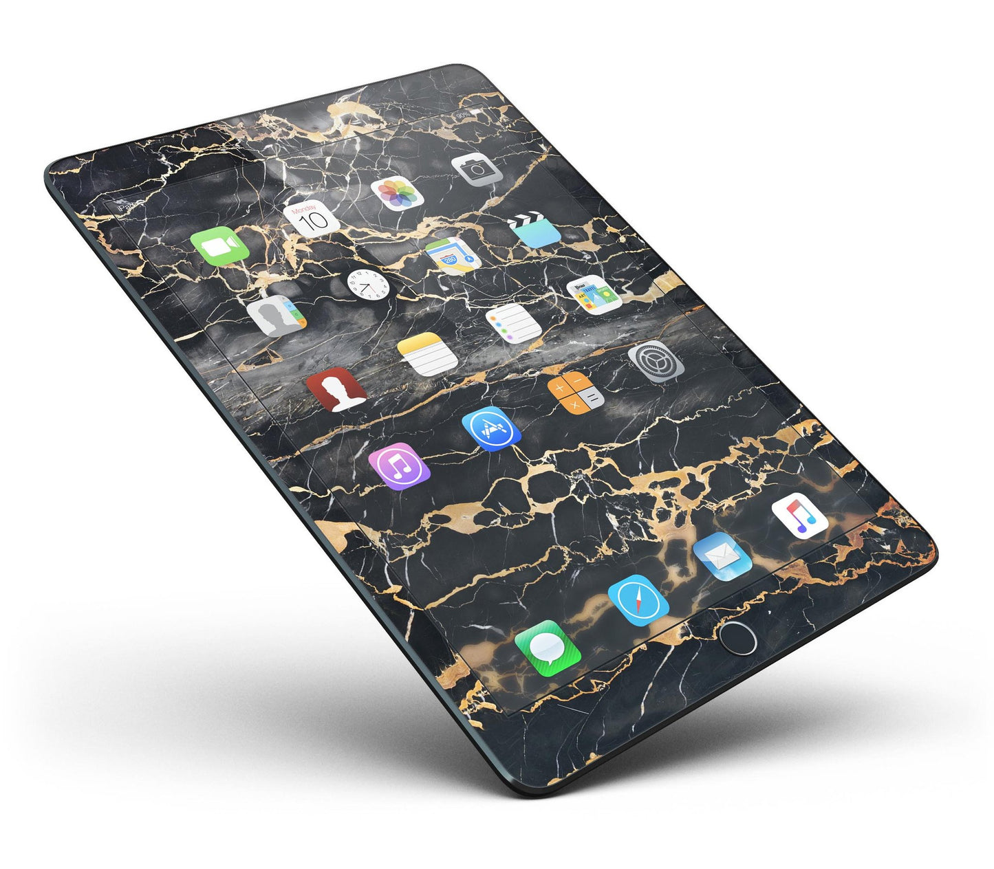 Black and Gold Marble Surface Full Body Skin for the iPad Pro (12.9"