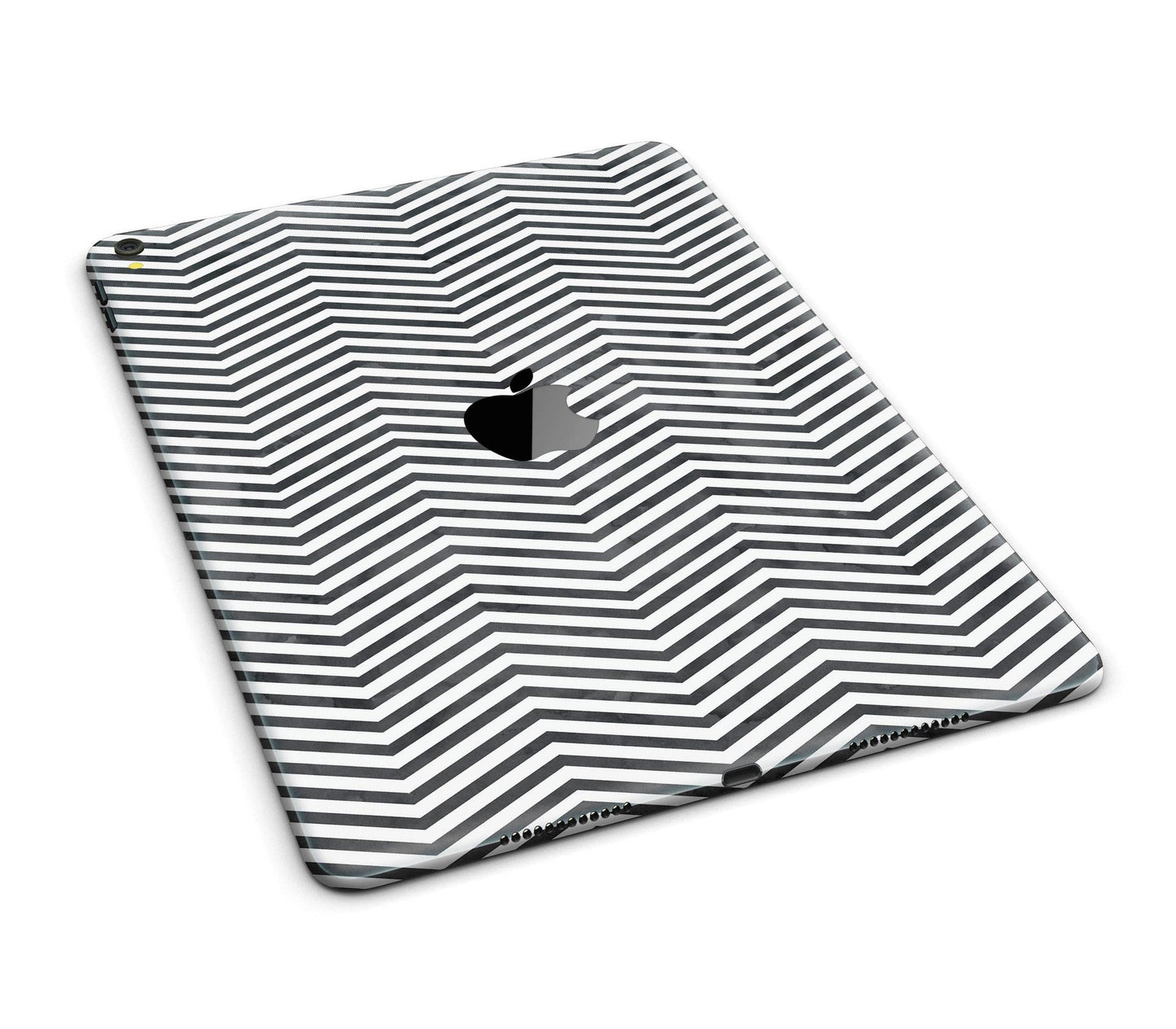 Black and Gray Watercolor Chevron Full Body Skin for the iPad Pro