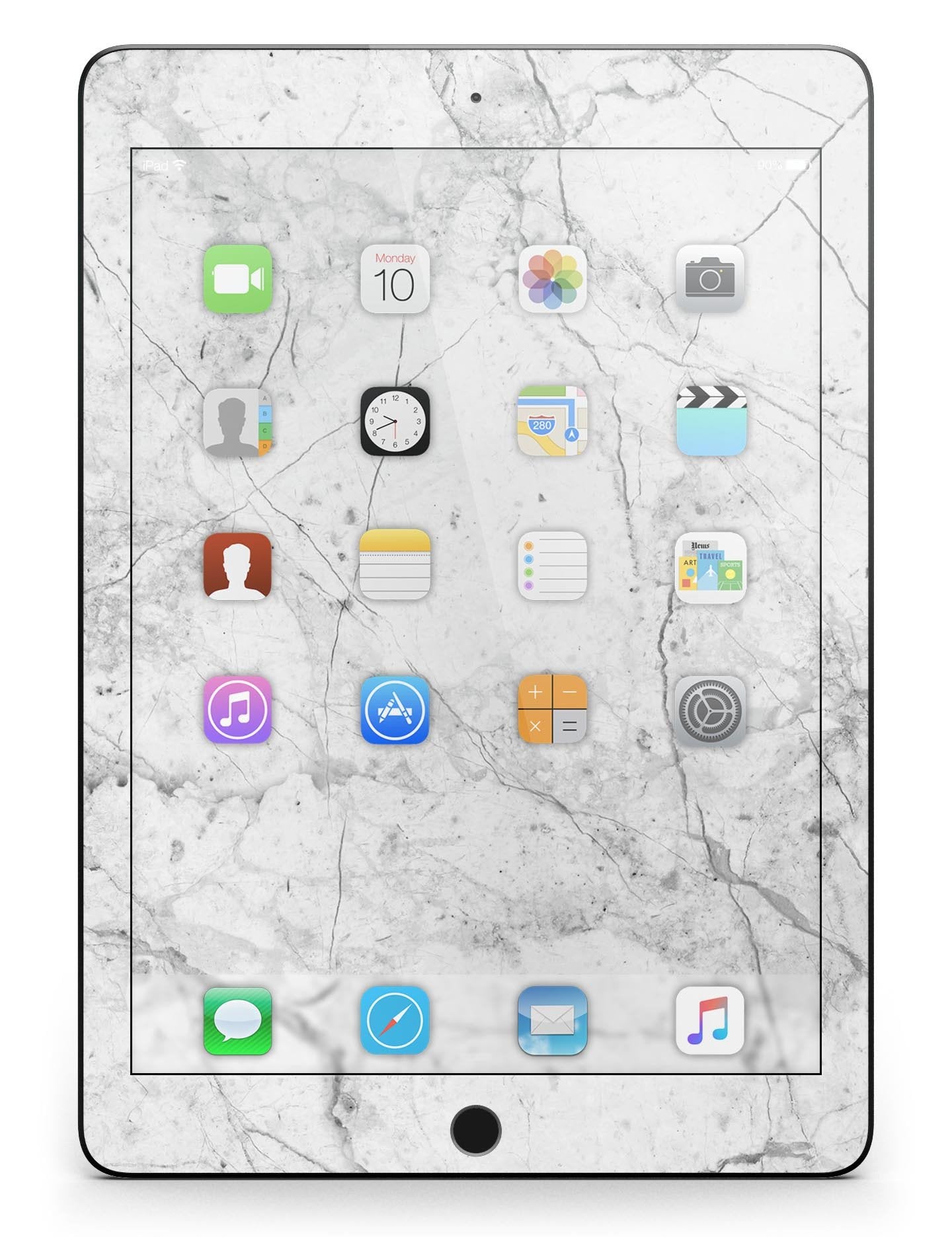 Cracked Marble Surface Full Body Skin for the iPad Pro (12.9" or 9.7"