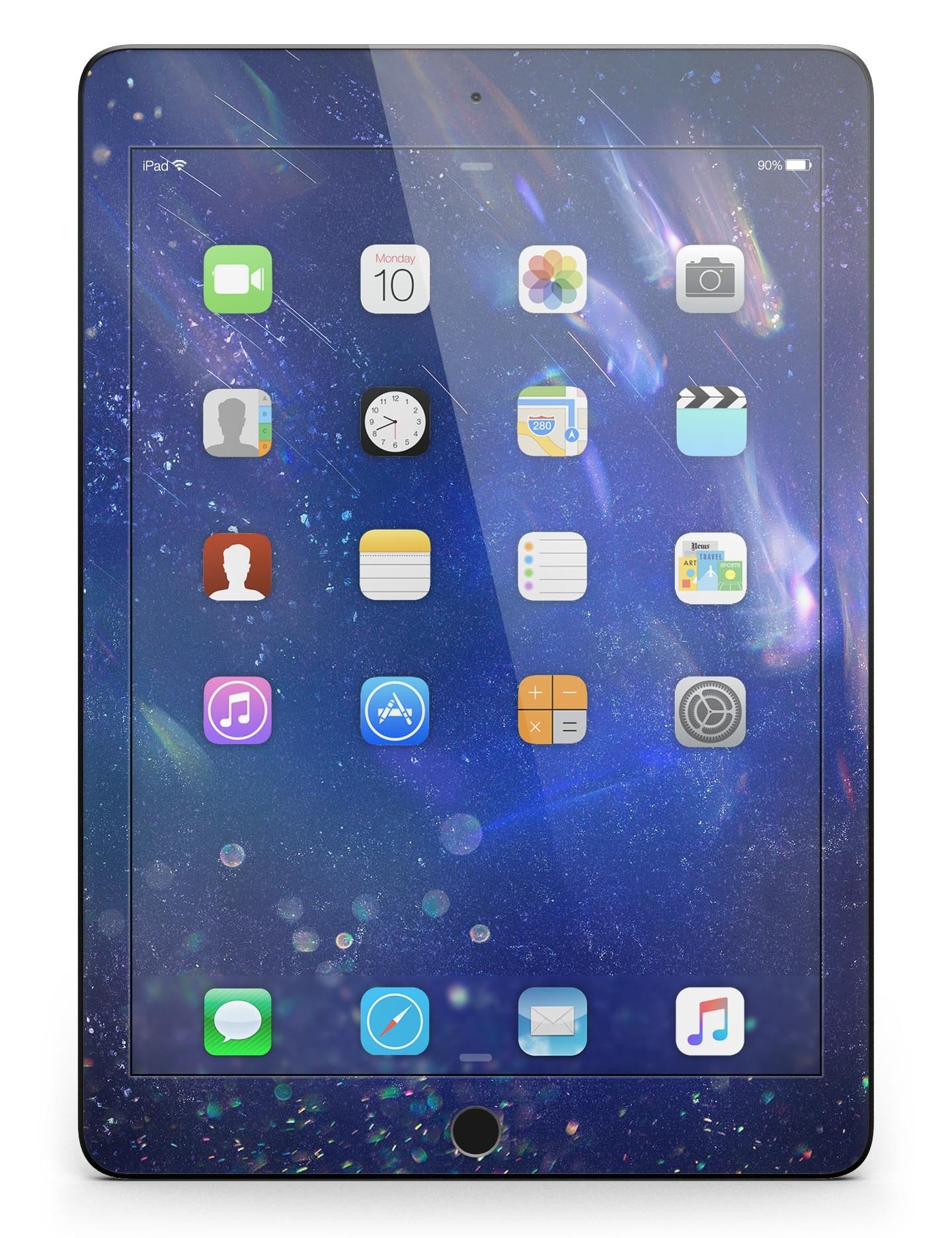 Deep Blue Unfocused Scratches Full Body Skin for the iPad Pro (12.9"