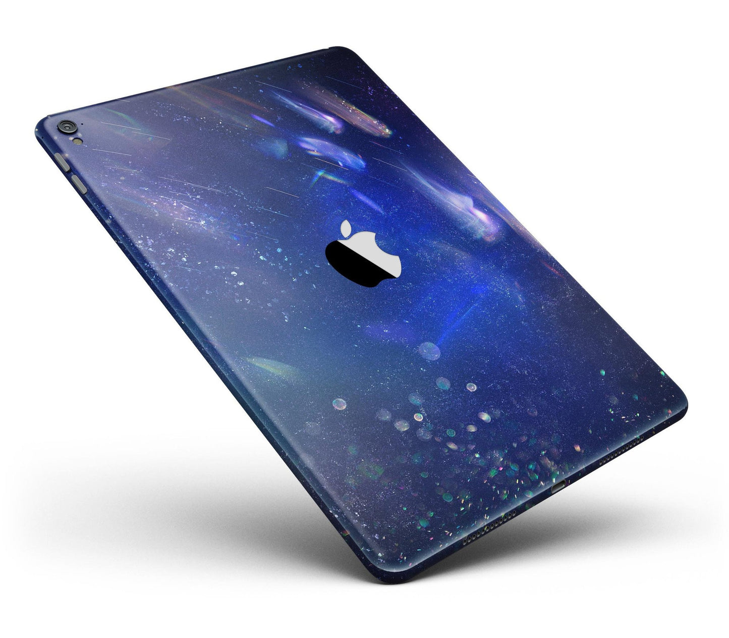 Deep Blue Unfocused Scratches Full Body Skin for the iPad Pro (12.9"