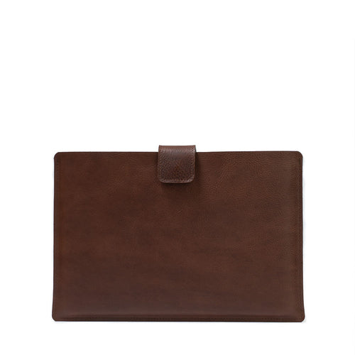 Leather Sleeve for MacBook with zipper pocket