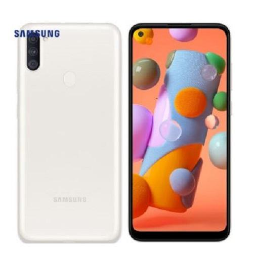 SAMSUNG Galaxy A11 32GB WHITE - 6.4' Infinity-O Display, 1.8  GHz CPU,