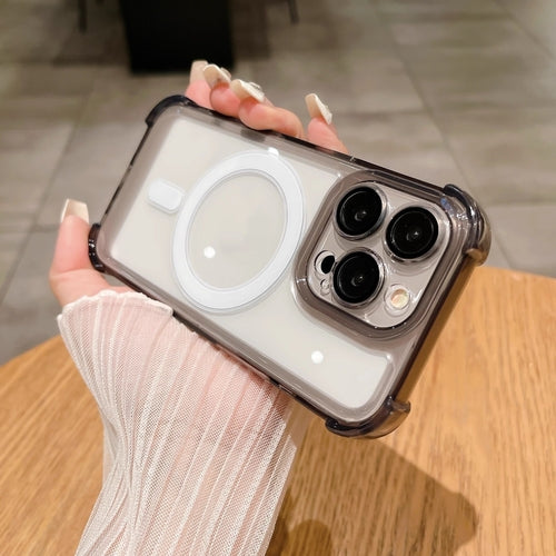 Transparent Airbag Phone Case with Magnetic Suction and Shockproof