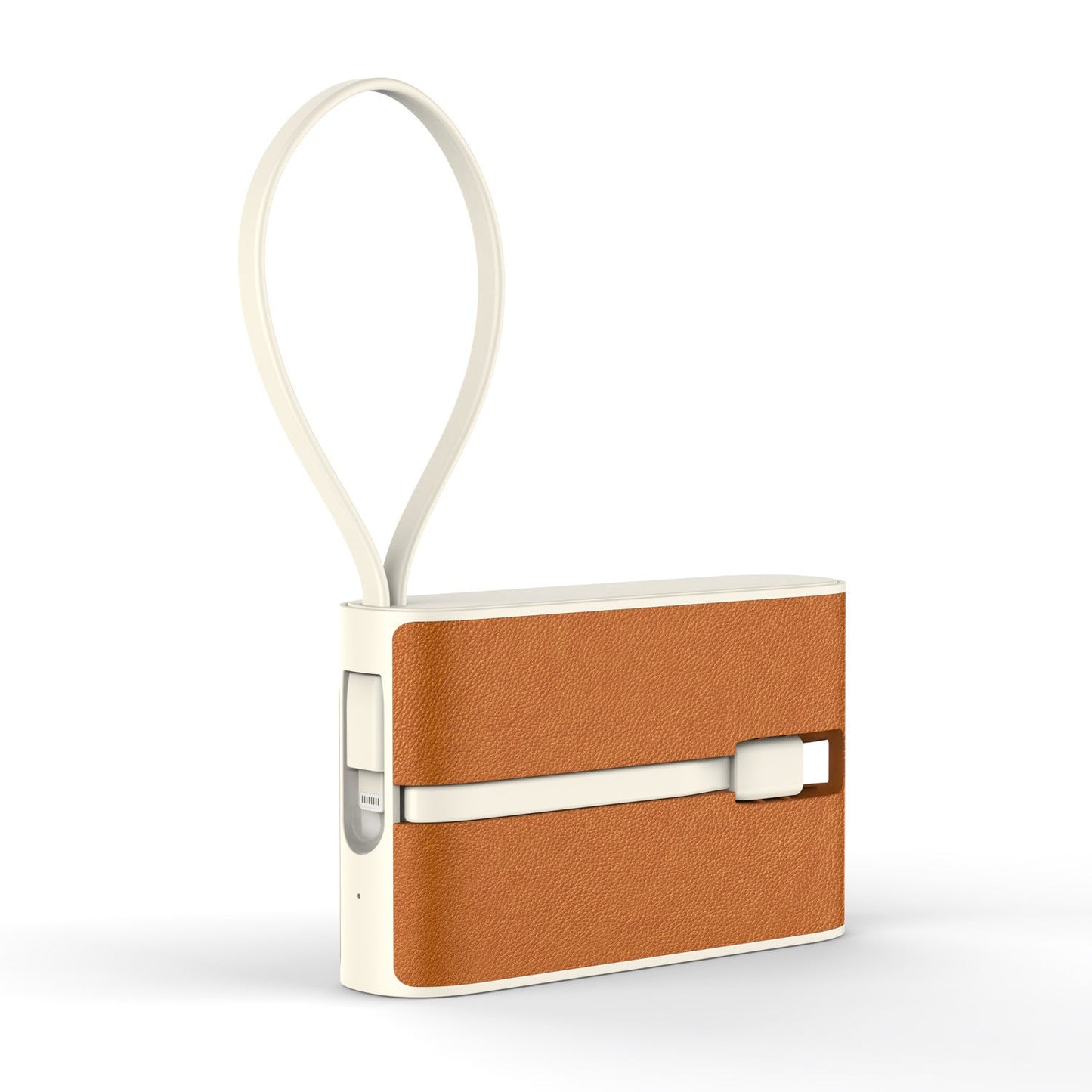 Smart Power Bank with Type-C and Lightning Interfaces in Packing Box