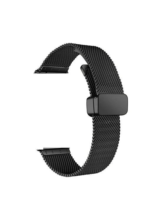 Garmin Venu 2 Strap Metal Mesh Adjustable Magnetic KRD85 Black