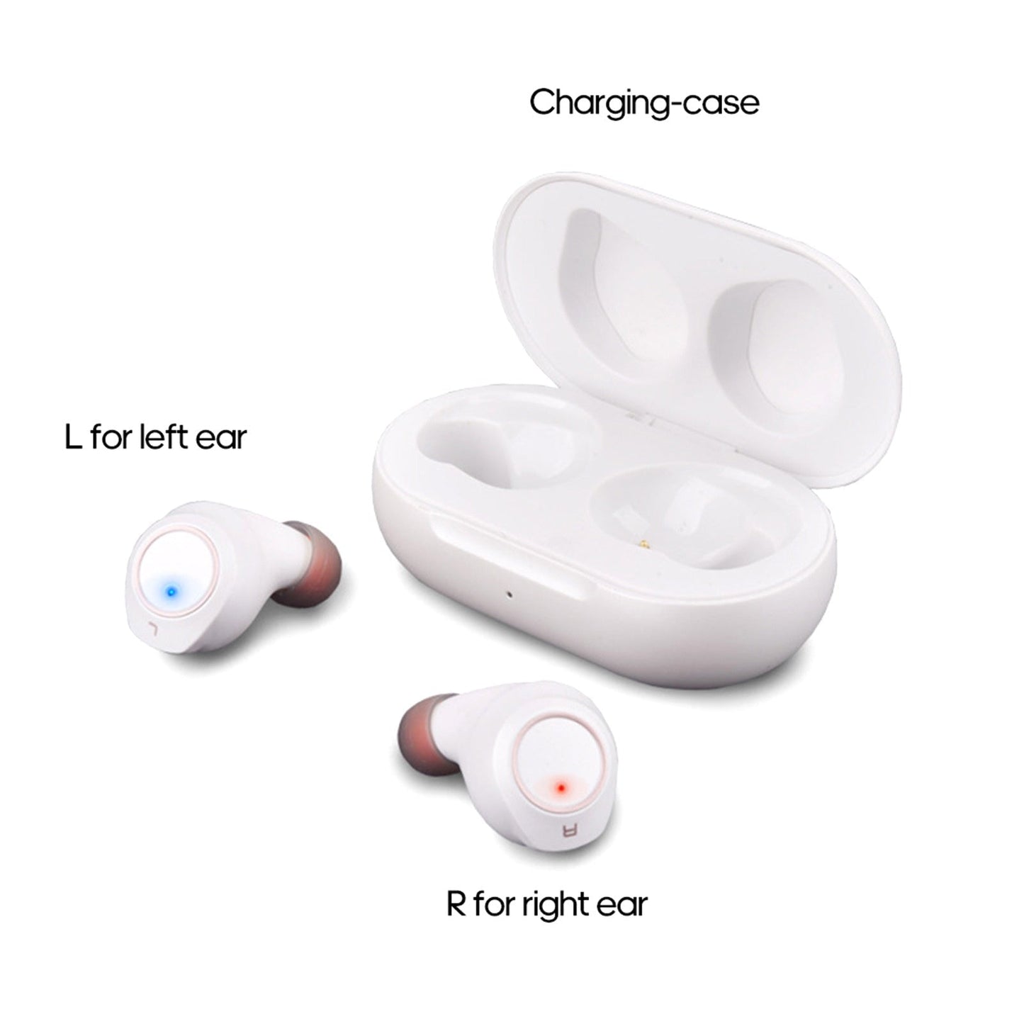 Invisible Rechargeable In-Ear Hearing With Charging Case