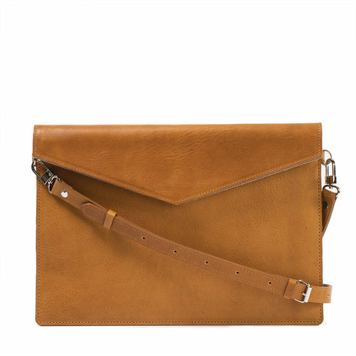 Leather Bag for MacBook with Adjustable Strap
