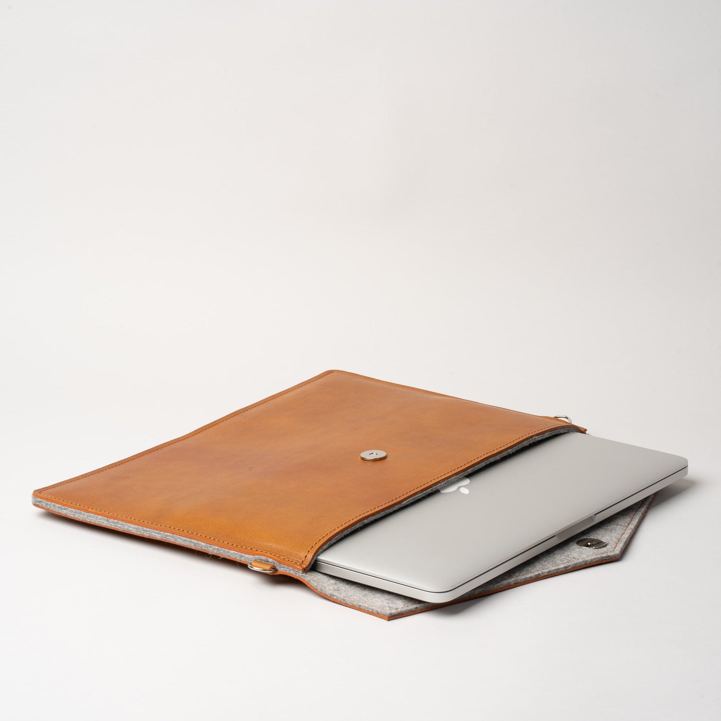 Leather Bag for MacBook with Adjustable Strap