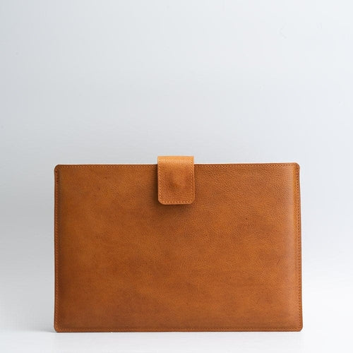 Leather Sleeve for MacBook with zipper pocket