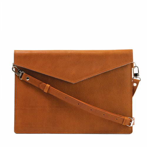 Leather Bag for MacBook with Adjustable Strap
