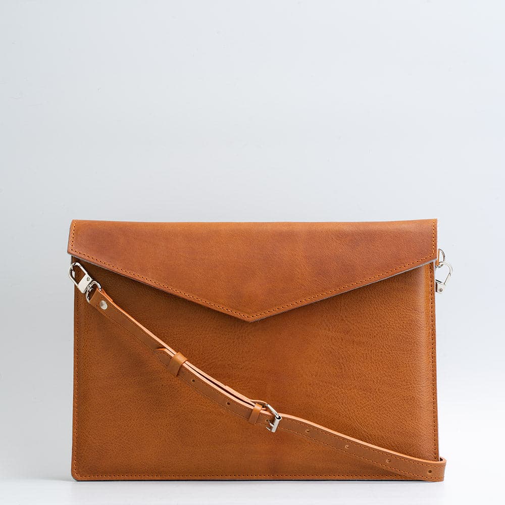 Leather Bag for MacBook with Adjustable Strap